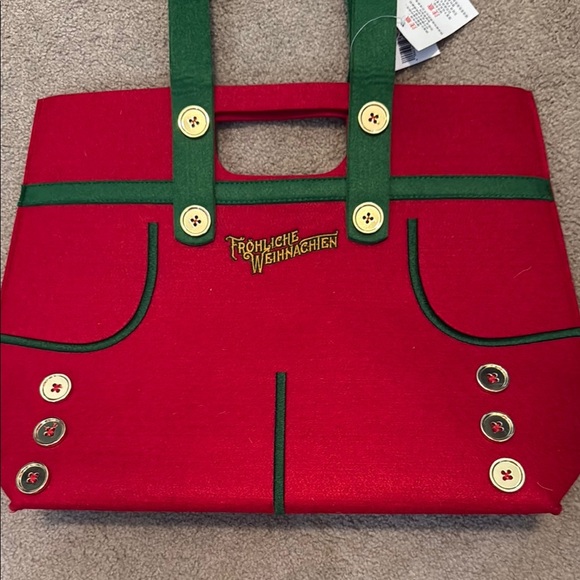 Disney Parks EPCOT Germany Felt Tote Bag with Playful Design - Picture 8 of 8